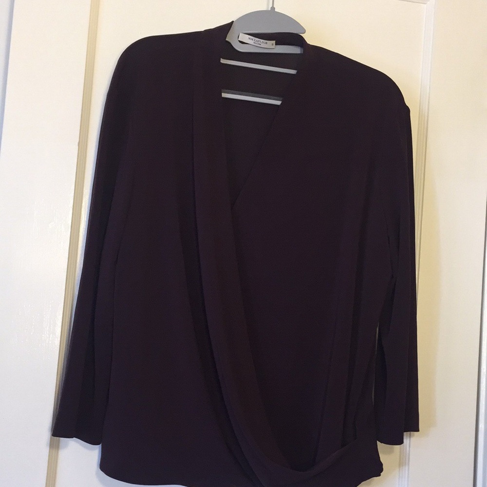 MM LaFleur Denuve Top Maroon Sz XL